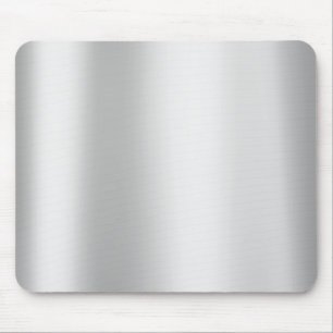 Tapis De Souris Silver Grey Monochrom Minimal Gold Metallic Steel