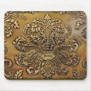 Tapis de souris simili cuir de relief par
