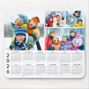 Tapis De Souris Simple 2026 Calendrier 4 Collage photo