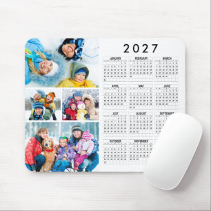 Tapis De Souris Simple 2026 Calendrier 4 Collage photo