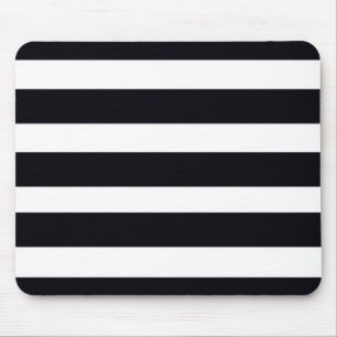 Tapis De Souris Simple Chic Classic Cool Gratté Noir Et Blanc
