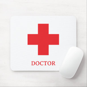 Tapis De Souris Simple docteur MÉDECIN & Premiers Secours, Croix,