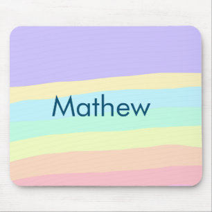 Tapis De Souris simple lettre initiale monogramme ajouter votre no