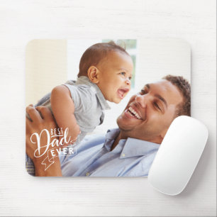 Tapis De Souris Simple Meilleur Papa Jamais Photo Panier