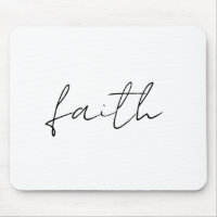 Simple Noir Blanc Main Écrite Faith Art