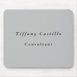 Tapis De Souris Simple Plain Elegant Minimalist Modern Grey