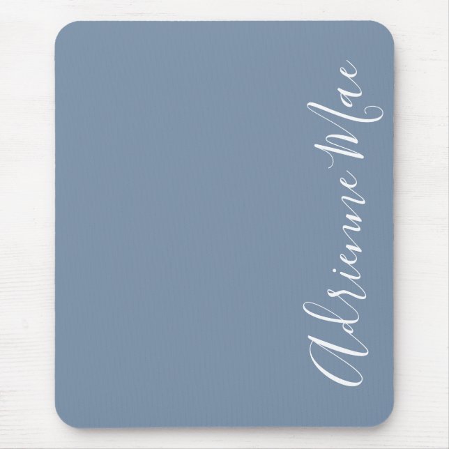 Tapis De Souris Simplement élégant Denim Blue Personnalisé (Devant)