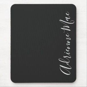 Tapis De Souris Simplement élégant gris charbon de bois personna