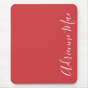 Tapis De Souris Simplement élégant rouge flamme personnalisé