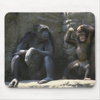 Tapis De Souris Singe de maman et de bébé