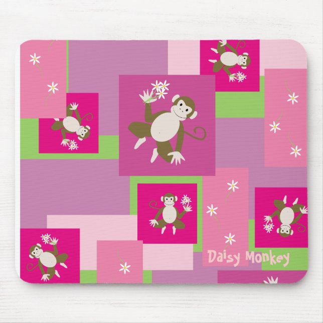 Tapis De Souris singe de marguerite, singe de marguerite (Devant)