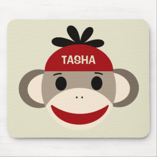 Tapis De Souris Singe personnalisé Mousepad de chaussette pour de