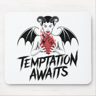 Tapis De Souris Sinister Gothic Demon Design - Tentation Attend