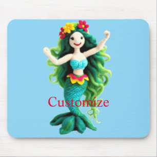 Tapis De Souris Sirène à poil vert Thunder_Cove