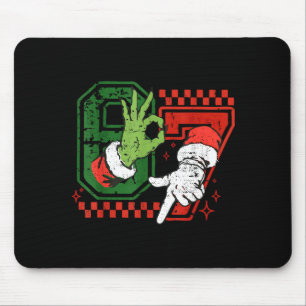 Tapis De Souris Six Seven 67 Drôle de Noël Meme Humour Tendance Co