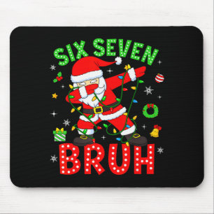 Tapis De Souris Six Seven 67 Génération Z Alpha Mème Bruh Noël Dab