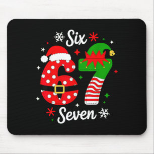 Tapis De Souris Six Seven 67 Mème 6 7 Santa Noël Pyjama Enfants