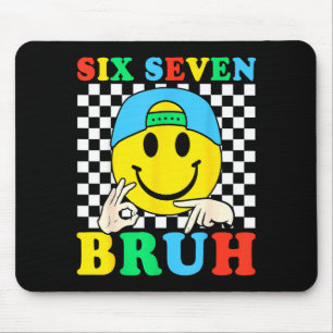 Tapis De Souris Six Seven Bruh Boys 67 Mème Génération Alpha Argot