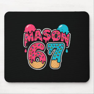 Tapis De Souris Six Seven Crème Glacée Drip Sport 67 Fun Mason Mèm