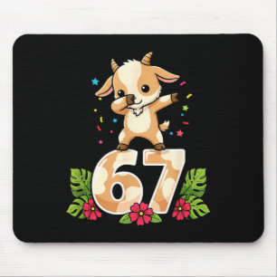 Tapis De Souris Six Seven Meme Bébé Chèvre Dabbing 67 Drôle Gen Z