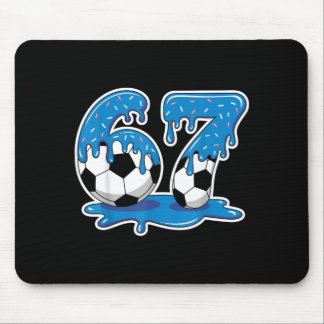 Tapis De Souris Six Seven Soccer Ice Cream Drip Funny Design