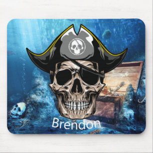 Tapis De Souris Skate Pirate Sea Pirate Skull Pad