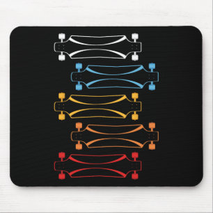 Tapis De Souris Skateboard Rétro Planche à Roulettes Skateboarding