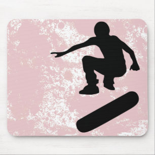 Tapis De Souris skateboard. silhouettes.