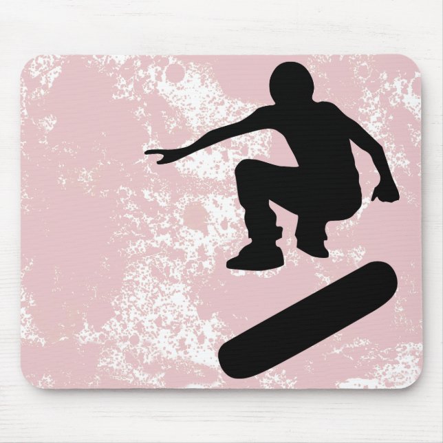 Tapis De Souris skateboard. silhouettes. (Devant)