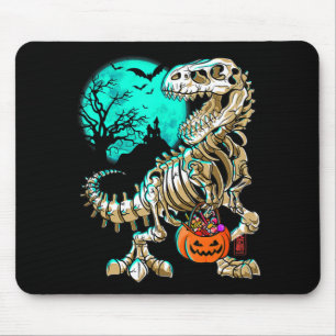 Tapis De Souris Skeleton amusant TRex Halloween Garçons Dino Enfan
