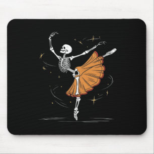 Tapis De Souris Skeleton Ballerina Ballet Danse Halloween