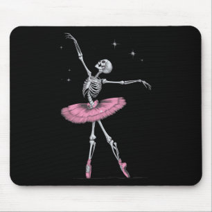 Tapis De Souris Skeleton Ballet Halloween Costume Drôle Crâne