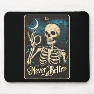 Tapis De Souris Skeleton Carte Tarot Jamais Mieux Skin Halloween