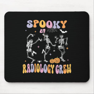 Tapis De Souris Skeleton Équipage de radiologie Éffrayante Radiolo