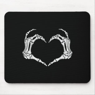 Tapis De Souris Skeleton Mains Coeur Halloween Rock Costume Hommes