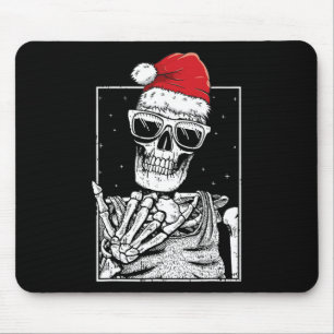 Tapis De Souris Skeleton Rock Halloween Christmas Rock Music