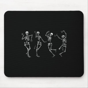 Tapis De Souris Skeletons De Danse Halloween Danse De La Mort Maca