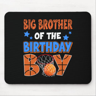 Tapis De Souris Sketll Big Brother Of Birthday Boy Family Matc