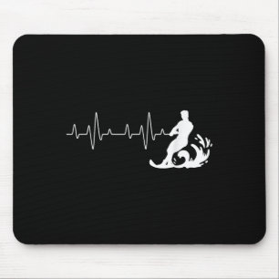 Tapis De Souris Ski nautique Heartbeat - Waterskier Sports nautiqu