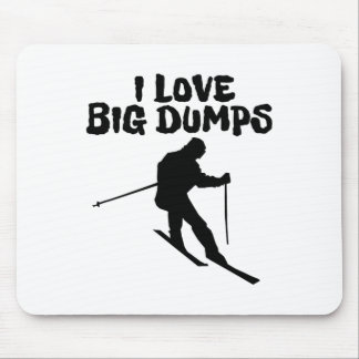 Tapis De Souris Skiing I Love Big Dumps Ski Men Women 