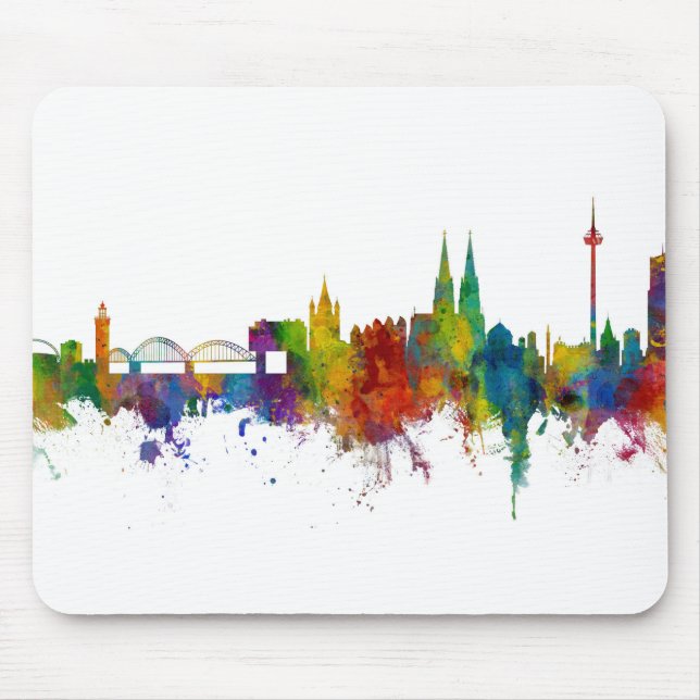 Tapis De Souris Skyline Allemagne de Cologne (Devant)
