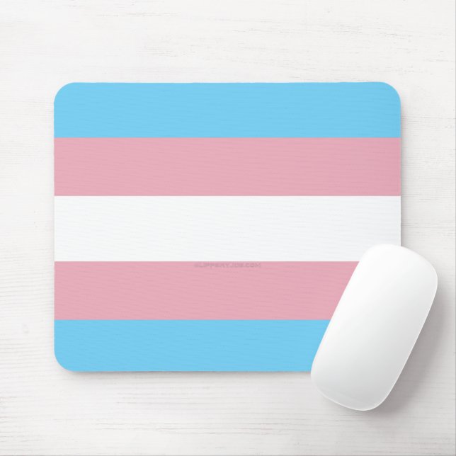 Tapis De Souris SlipperyJoe's transgenre pride drapeau de la diver (Avec souris)