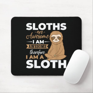 Tapis De Souris Sloth Animals Les fentes sont géniales