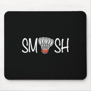 Tapis De Souris Smash Badminton - Joueur Badminton - Navette Raque