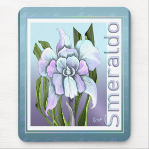 Tapis De Souris Smeraldo fleur Souris Pad