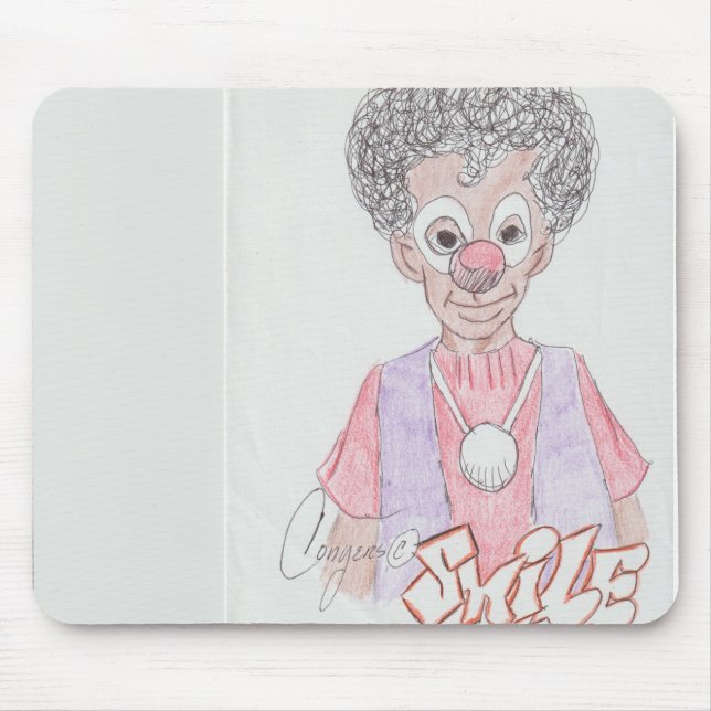 Tapis De Souris Smiley, Happy Clown pavé souris (Devant)