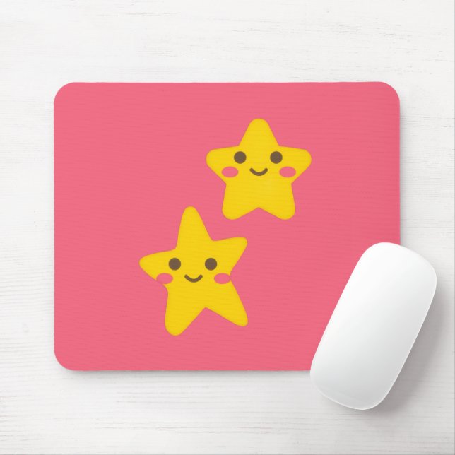 Tapis De Souris Smiling Stars Mousepad (Avec souris)