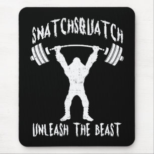 Tapis De Souris Snatchsquatter, Gros Pied De Dessin, Bête, Gymnase