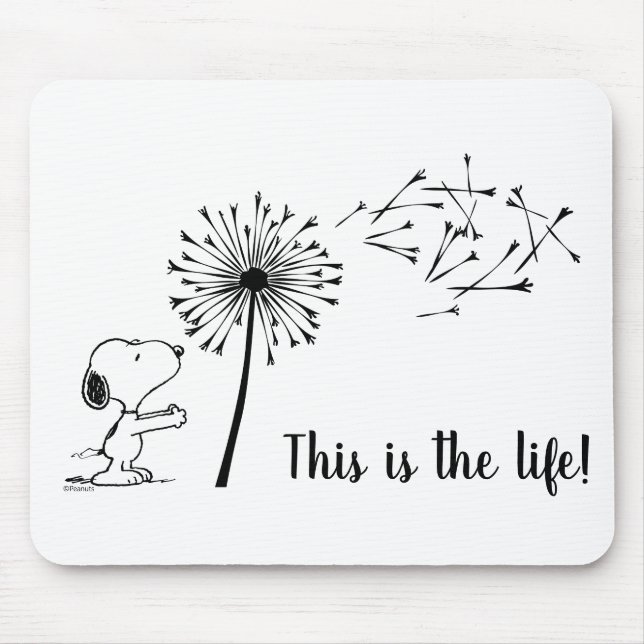 Tapis De Souris Snoopy Avec Dandelion (Devant)