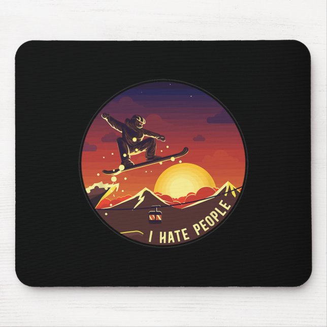 Tapis De Souris Snowboard (Devant)